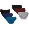 Hanes Men's Tagless Comfort Flex Fit Dyed Bikini, 6 Pack