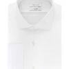 Calvin Klein Men's Dress Shirt Slim Fit Non Iron Stretch Solid French Cuff