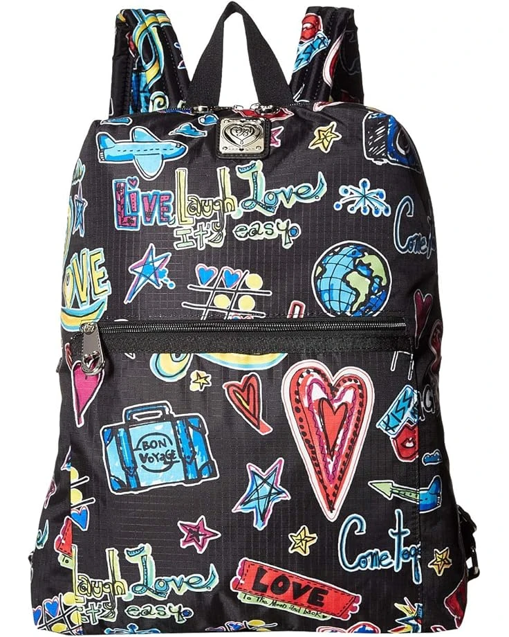 Brighton Love Scribble Happy Trails Backpack 3 Brighton Love Scribble Happy Trails Backpack